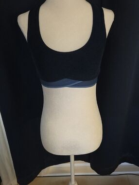 Beyond Yoga Navy Sports Bra with Blue Contrast Band